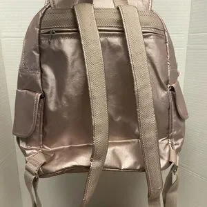 Kipling Soft Metallic Pink Mid Backpack City Zip Mini Metallic Backpack main image 4